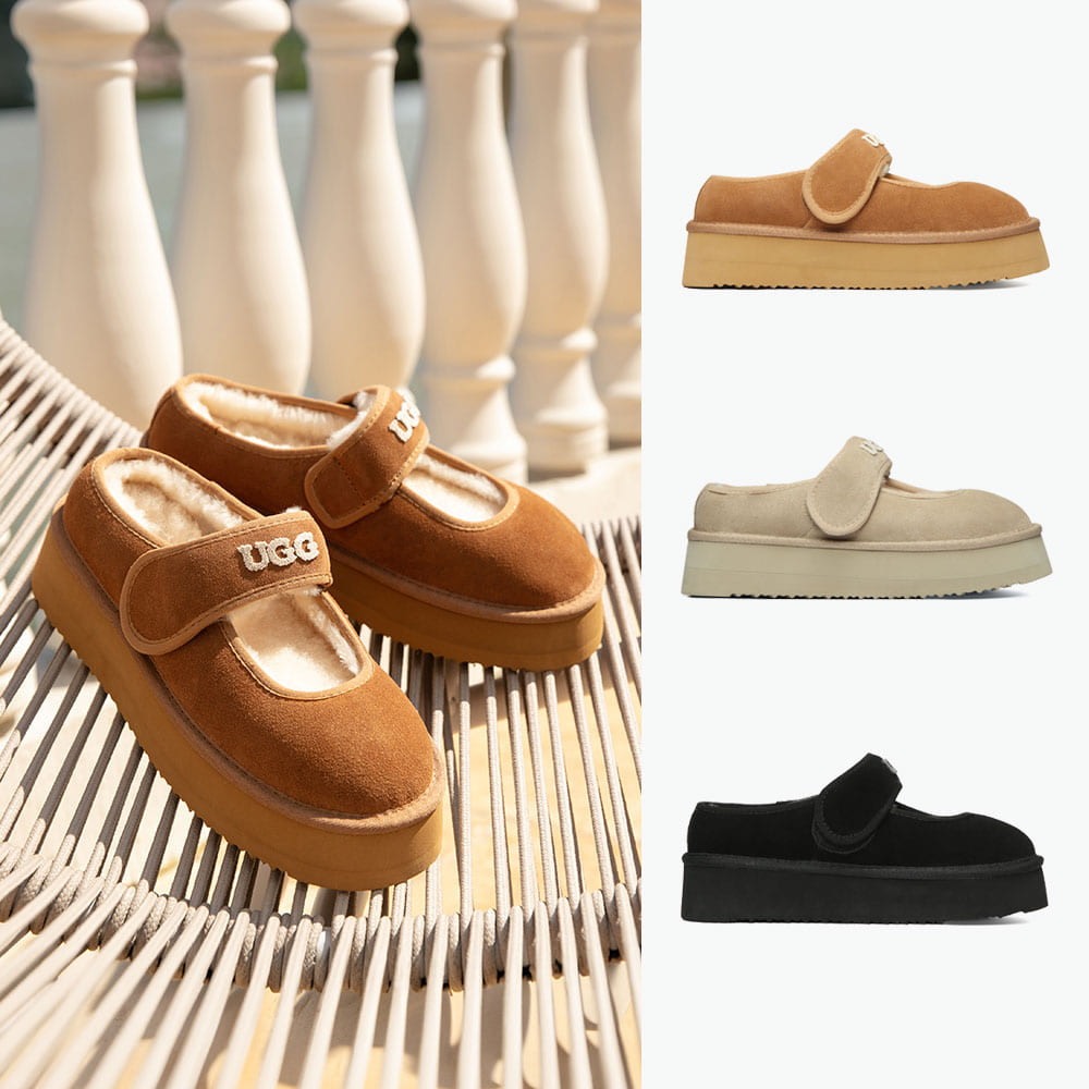 [무료배송] 호주정품 디케이 메리 제인 플랫폼 어그 플랫 슈즈 (굽 4cm) DK UGG DK244