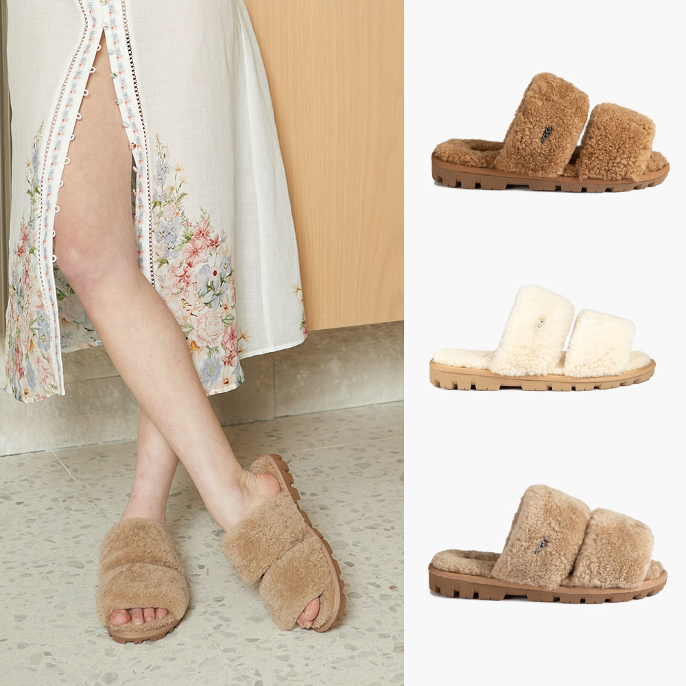 [무료배송] 호주정품 오즈웨어 어그 에블린 컬리 슬라이드 OZWEAR UGG EVELYN OB792