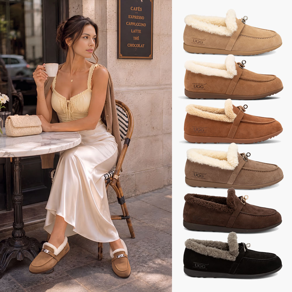 [무료배송] 호주정품 오즈웨어 스텔라 참 로퍼 (굽2.5cm) OZWEAR UGG OB1077